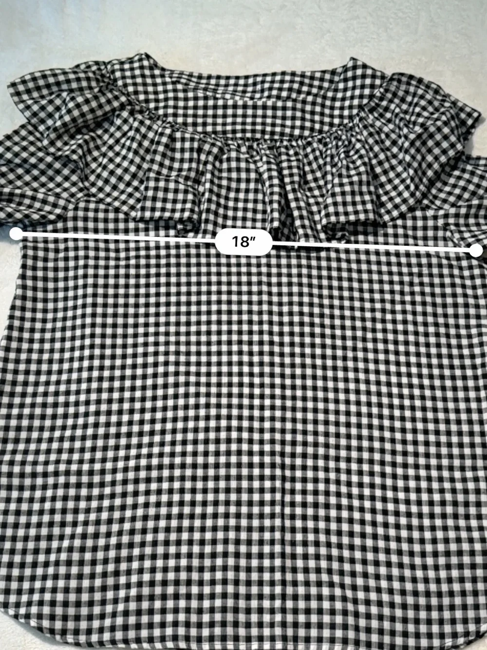 Zara gingham blouse